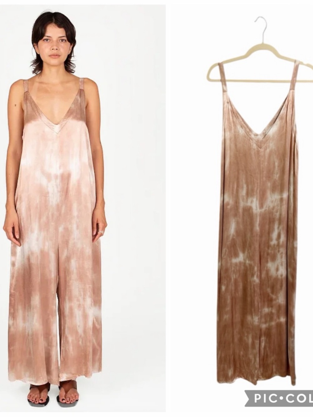 LACAUSA SANTI JUMPSUIT Tie-dye Color June Wash Size Small